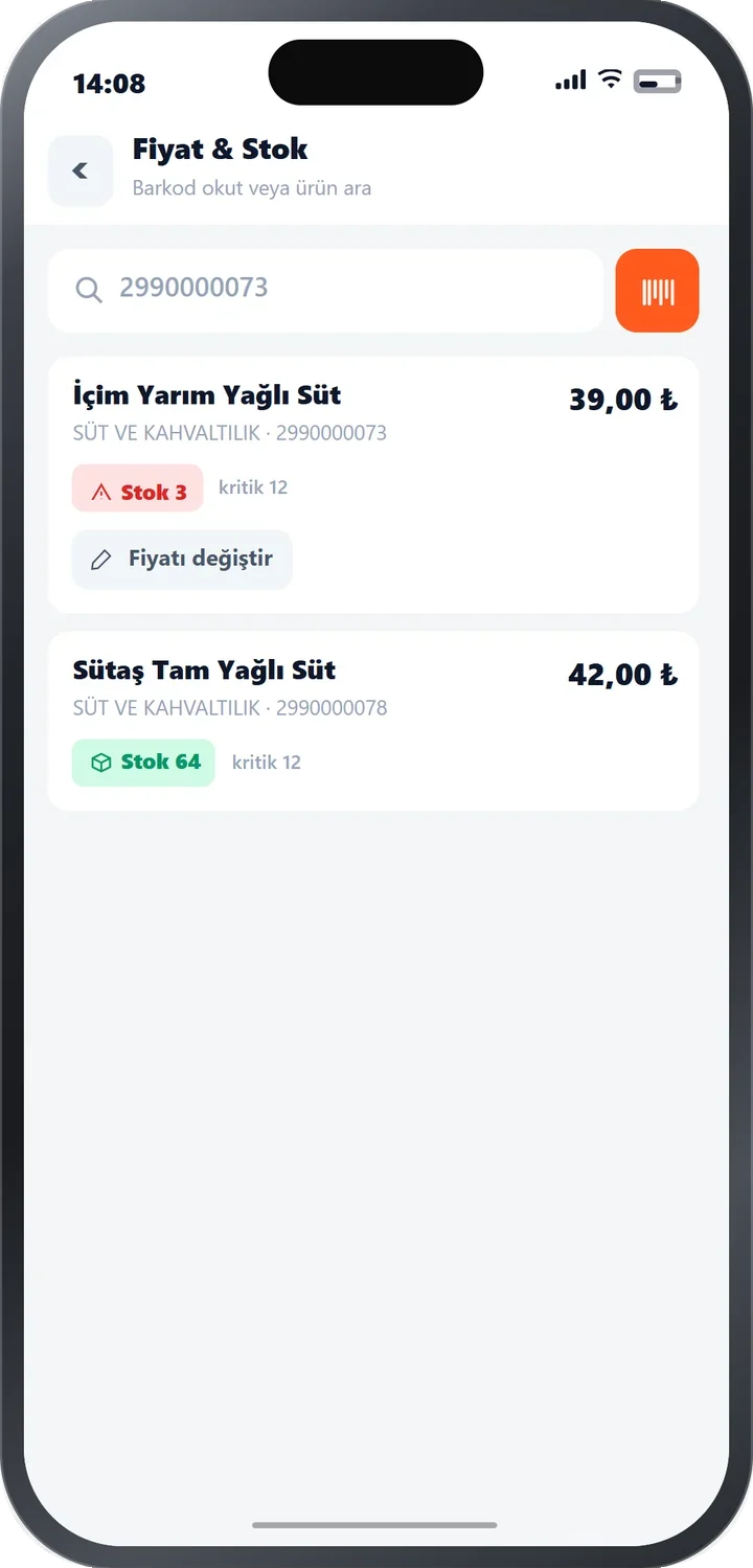 Mubipos Mobil - fiyat ve stok sorgu