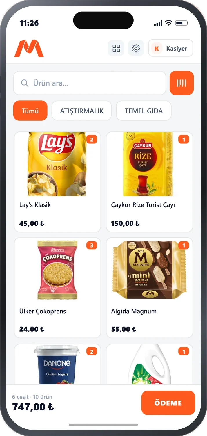 Mubipos Mobil - barkodla satış
